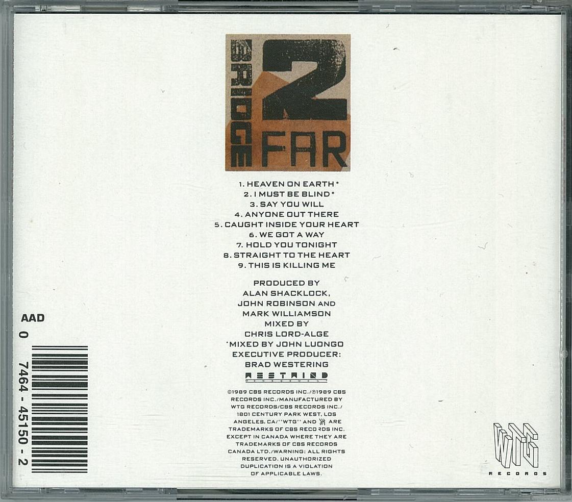 AOR/メロハー□BRIDGE 2 FAR / same (1989) レア廃盤 世界唯一の紙