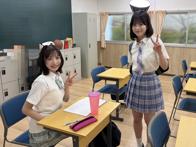 小栗有以ちゃんと川村結衣ちゃんが同級生になってしまう動画。案外違和感ないな。【AKB48ゆいゆい・かわゆい】