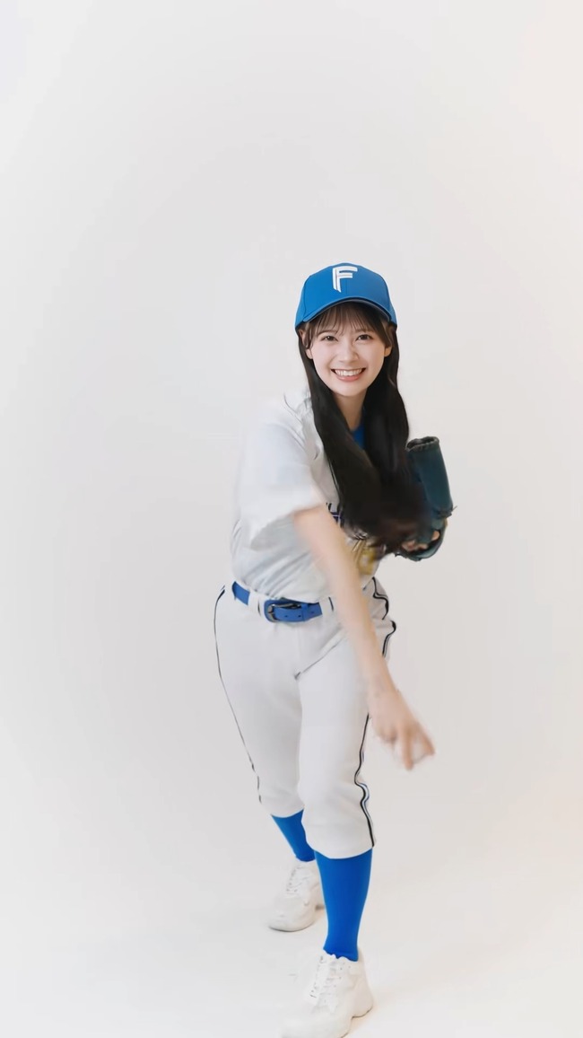 【AKB48】日ハム ユニフォーム姿の伊藤百花ちゃんが可愛すぎると話題に！！【北海道日本ハムファイターズ/いともも】