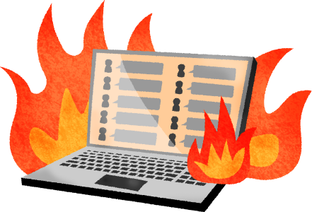 ｓｄｆinternet-flaming-laptop