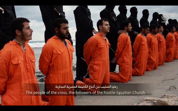 イスラム国がエジプト人21人斬首殺害映像公開 動画 画像あり 閲覧注意 Isil Isis 過激派組織is リビアで人質にしていたキリスト教の一派コプト教徒の首を切断 まとめの曲がり角