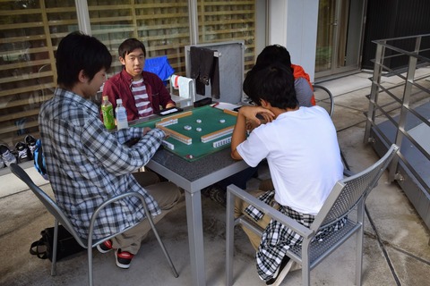 着衣麻雀 対局中