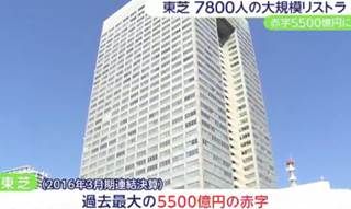 東芝倒産とリストラ