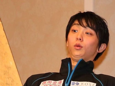羽生結弦 NHK杯 会見 ビックリ2-500x375