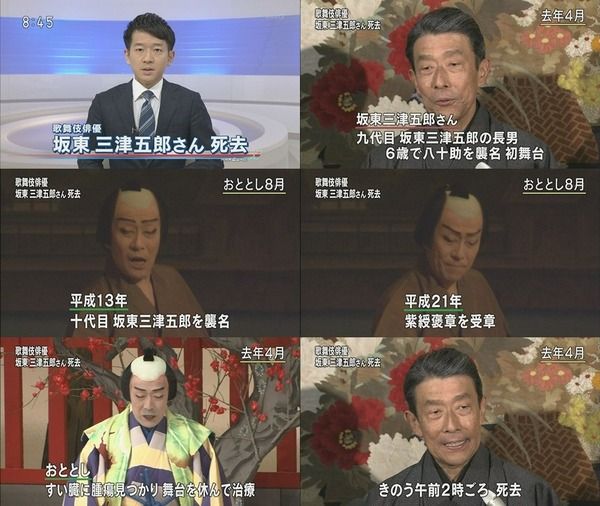 坂東三津五郎さん膵臓がんで死去に元嫁 近藤サト 寿ひずるとの息子 坂東巳之助が訃報にコメント 病気再発で病院で現在も病状回復せず 結婚 再婚 歴 離婚理由 前妻と子供画像あり まとめの曲がり角