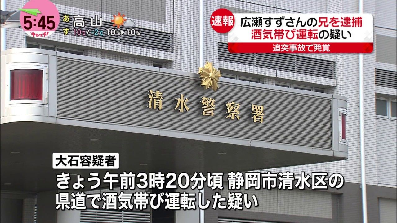 悲報 広瀬すず兄 大石晃也が逮捕され衝撃の事実発覚 画像あり Newsまとめもりー 2chまとめブログ