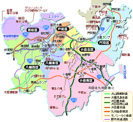 北九州市道都下到津線