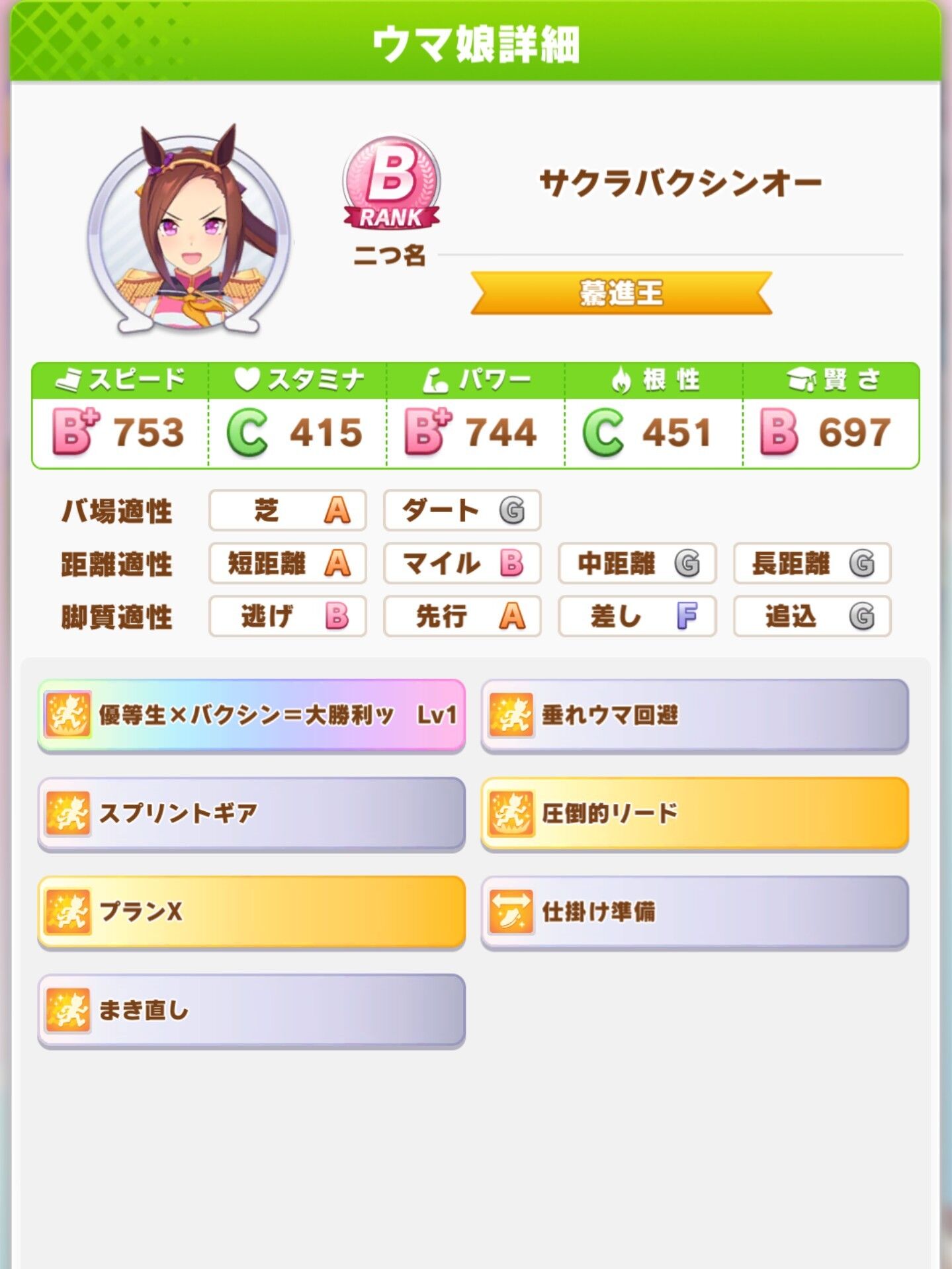 ウマ娘 レジェンドレースのバクシンが逃げだったらやばかったよね ウマ娘まとめプロジェクト
