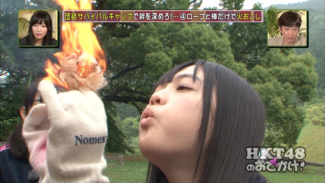 Hkt48のおでかけ キャンプで火をおこす本村碧唯がすごい アイドル速報 Hkt48のおでかけ キャンプで火をおこす本村碧唯がすごい アイドル速報