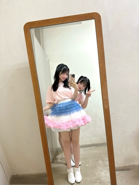 【STU48】鏡に映ったさやかが二人【#高雄さやか #原田清花】