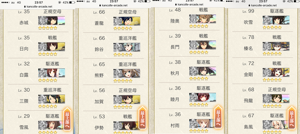 艦これアーケード みんなのレベル上げ状況はどんな感じなの 艦これアーケードまとめ速報 艦アケ 艦これac