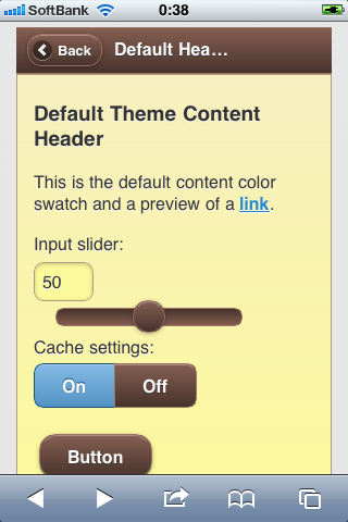 Jquery Mobile テーマ 基本色 Data Theme F の追加 Typeof Aki Mana