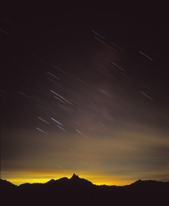 槍ヶ岳星夜