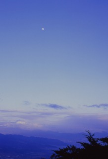 甲府盆地夕景