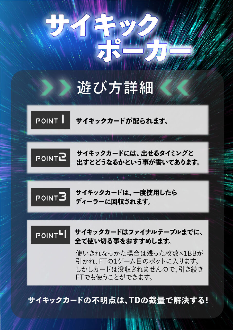 毎週月曜・火曜・水曜15:15スタート。昼下がりのポーカー！