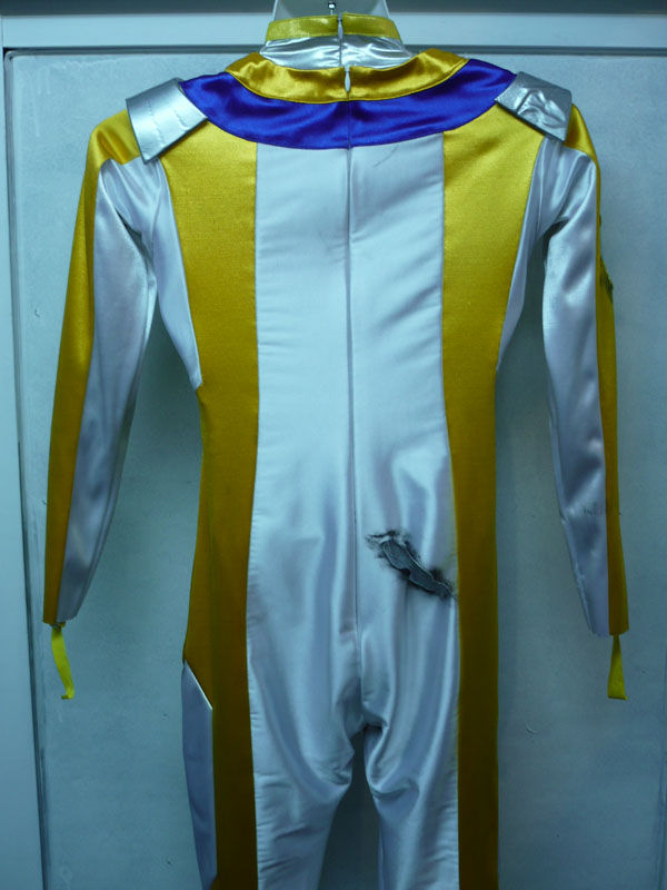 受付は終了致しました。（大堀香奈さん着用、闘鬼戦隊サンセイジャー戦闘タイプコスチューム タイプ01 ) : ヒロイン特撮研究所オークション衣装情報!!