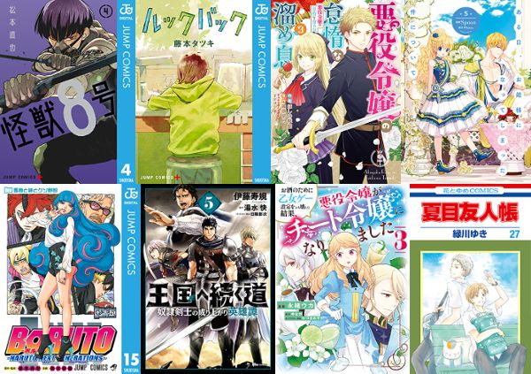 9月3日発売 Kindle漫画 ジャンプコミックスの発売日 怪獣8号4 ルックバック Boruto ボルト 15 ハイパーインフレーション2 などなど アキブラ