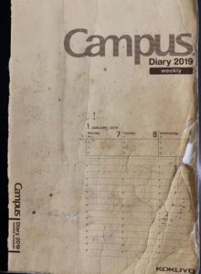 使い込みすぎてボロボロ！主婦のスケジュール帳