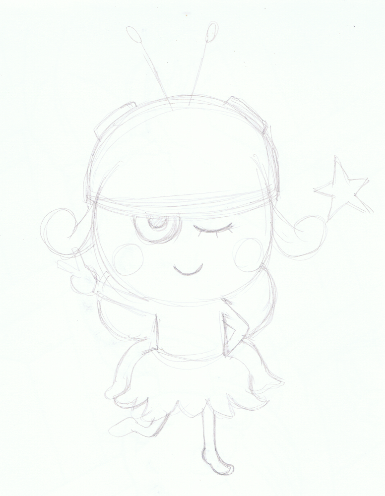 サゲルちゃん 下描き マイノリティな日々