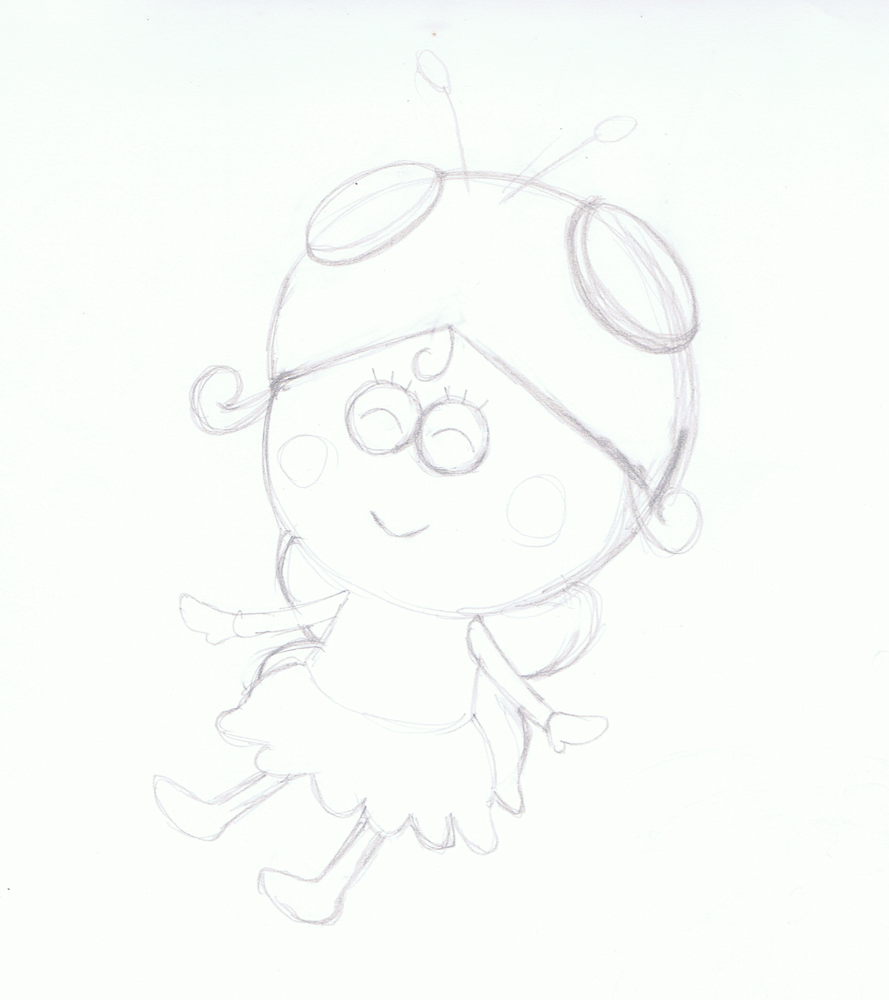 アゲルちゃん 下描き マイノリティな日々