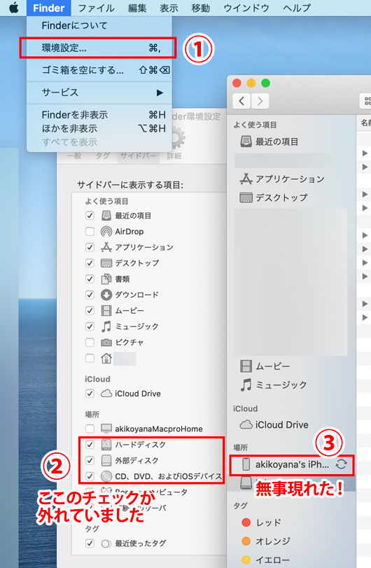 Yana S つれづれ Macos Catalina 解決 Iphoneがマウントされない