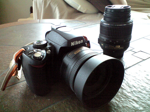 レンズ付け替え