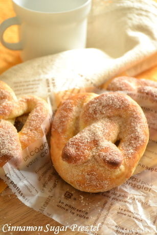 ♪もっちりふんわり☆シナモンシュガープレッツェル☆大人気のあれ