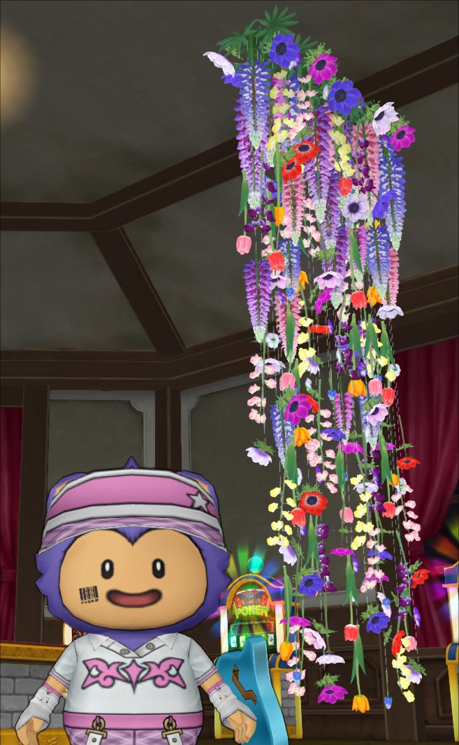 20220330お花の天井飾り