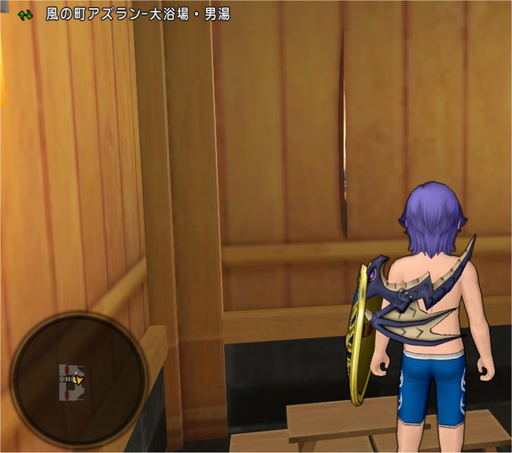 某温泉 覗きで丸見え どらくえだいすき ドラクエ10