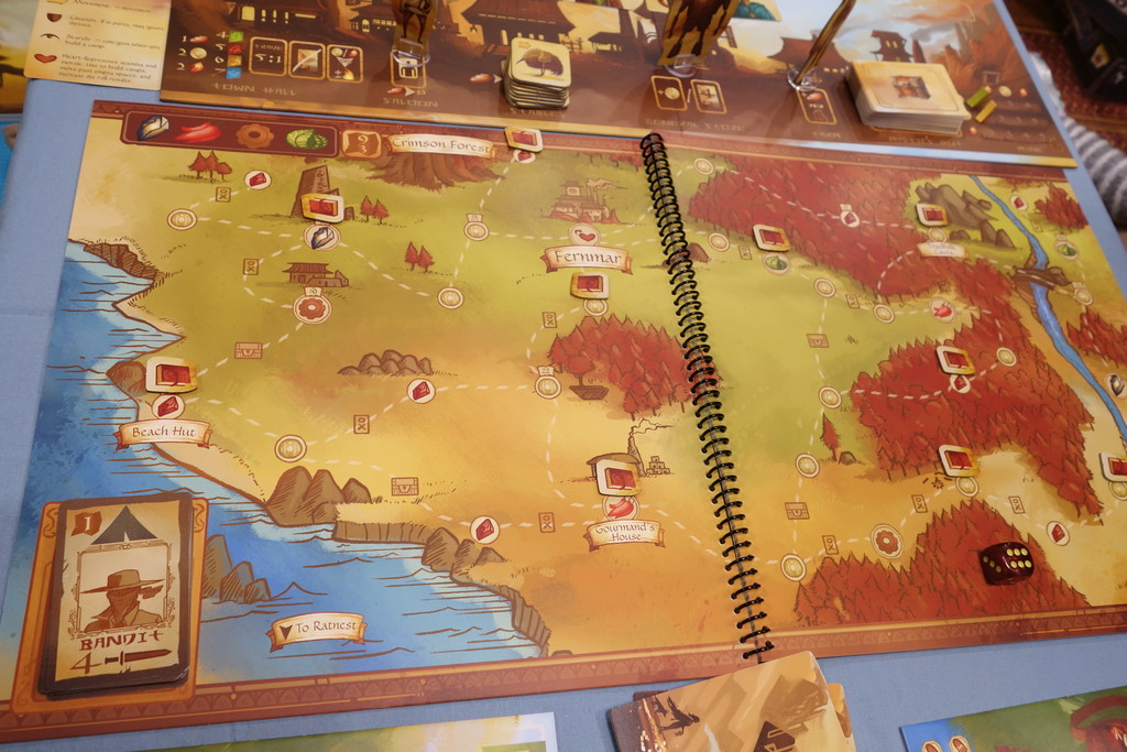 中盤以降の様子 Near And Far ニア ファー リプレイ ある元心理カウンセラーのボードゲーム日記