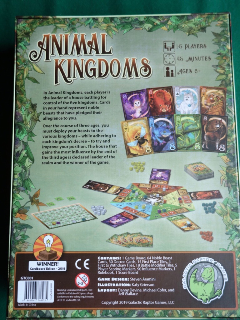 アニマルキングダム(Animal Kingdoms) ルール和訳,カード日本語