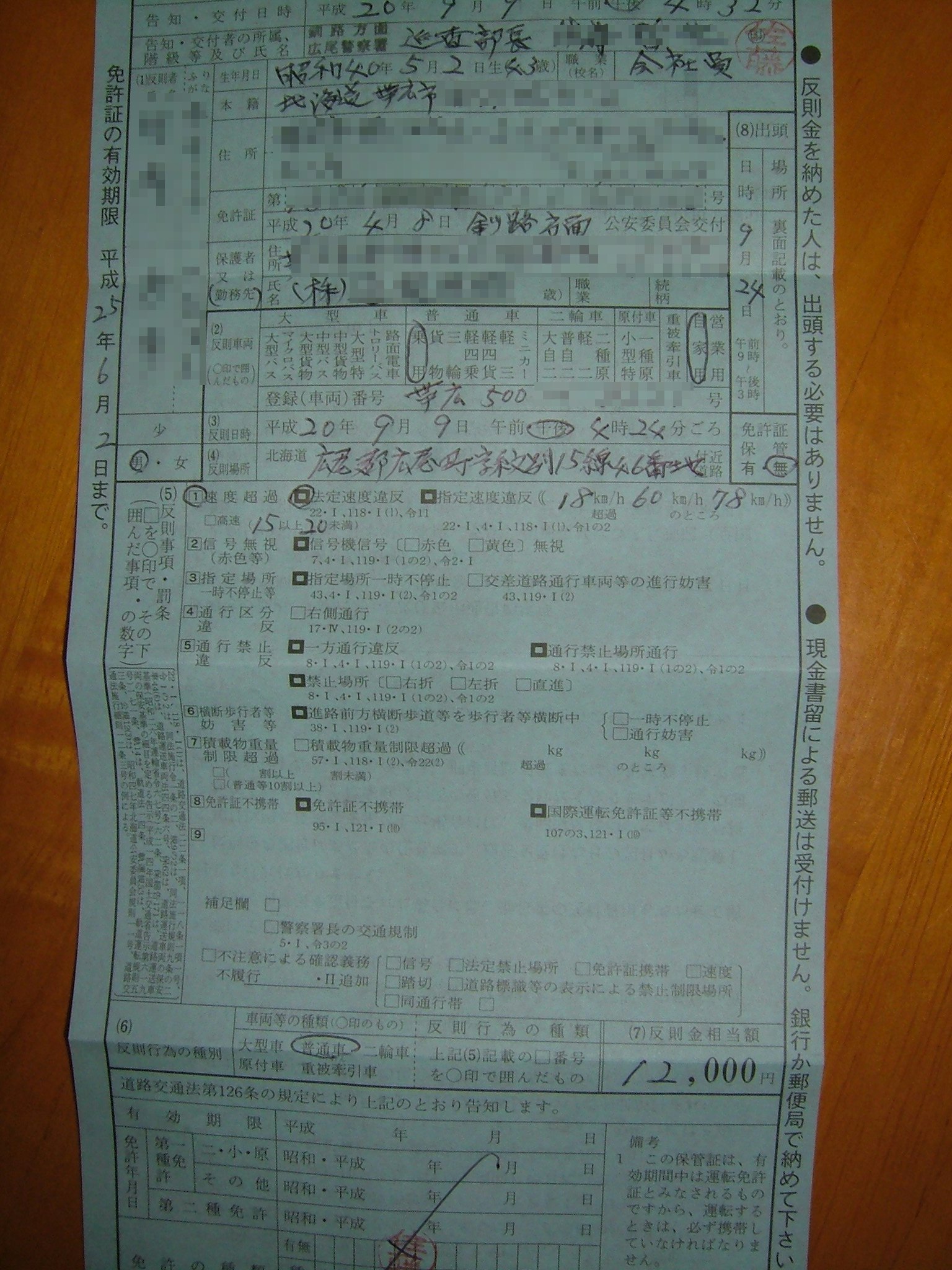 実物は初めて見たぞ青切符 適当に拡散