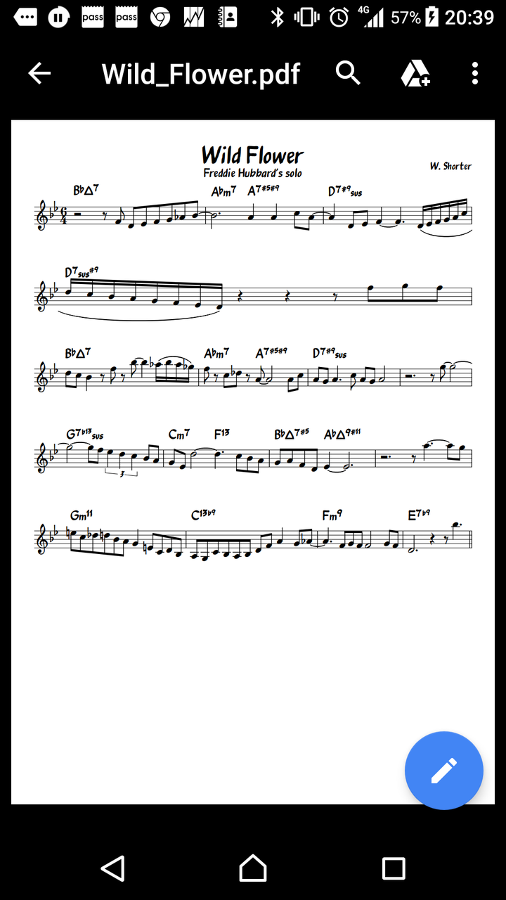 フレディハバードのコピー Freddie Hubbard Solo Transcription 松原徹のメモ帳 Akira S Memo