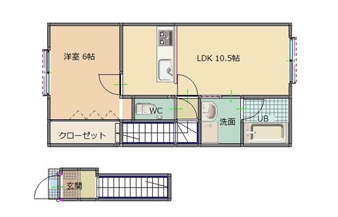 フレアコート201間取り