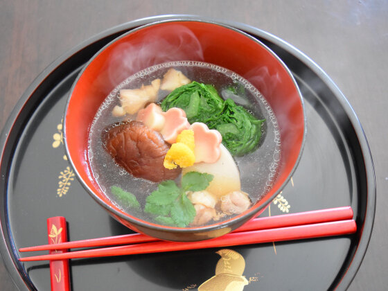 東京人が作る博多風 お雑煮 干ししいたけのおだしとかつお菜でいつもとちょっと違うお雑煮 Super Slow Iegohan 毎日呑んでもダイエット ボディメイクおつまみ