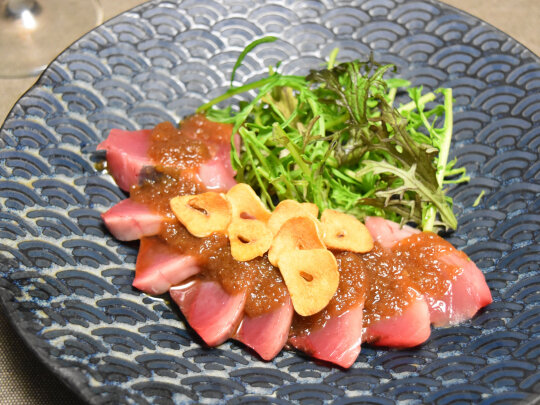 カツオのカルパッチョ 玉ねぎとバルサミコのソースで旬の戻り鰹をおいしく Super Slow Iegohan 毎日呑んでもダイエット ボディメイクおつまみ