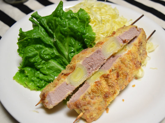 粉豆腐を使ってねぎま串カツ パン粉と小麦粉を使わず揚げないヘルシーおつまみ Super Slow Iegohan 毎日呑んでもダイエット ボディメイクおつまみ