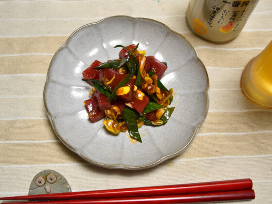 マグロと九条ねぎのコチュジャン和え お得なマグロがおいしいおつまみに変身 余りがちな調味料の消費にも Super Slow Iegohan 毎日呑んでもダイエット ボディメイクおつまみ マグロと九条ねぎのコチュジャン和え お得なマグロがおいしいおつまみに変身 余りがちな調味料の消費にも Super Slow Iegohan 毎日呑んでもダイエット ボディメイクおつまみ
