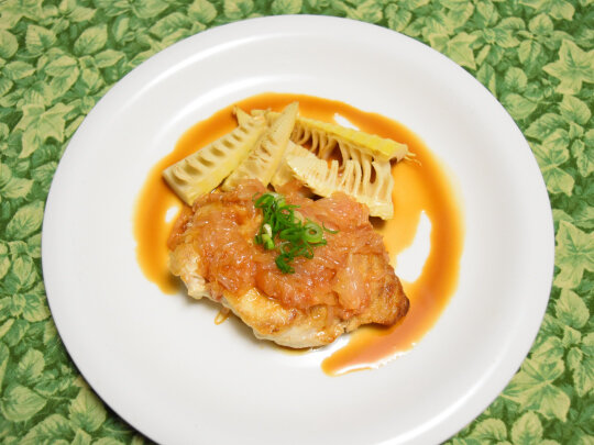 サメのムニエル グレープフルーツバター醤油ソース 高たんぱくで低脂肪なサメを使ったおいしいおつまみ Super Slow Iegohan 毎日呑んでもダイエット ボディメイクおつまみ