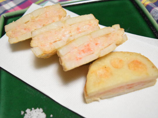エビのすり身の蓮根はさみ揚げ プリプリジューシーなおうち小料理屋さん風おつまみ Super Slow Iegohan 毎日呑んでもダイエット ボディメイクおつまみ