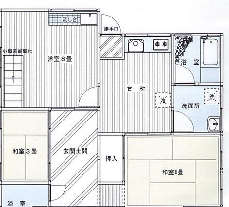 備前邸　間取り　ビフォー