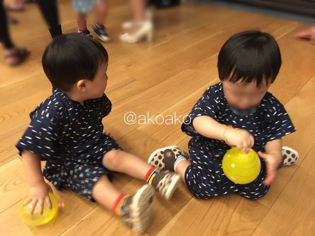 双子1歳10ヶ月 夏祭りで実感 双子の成長 長男次男と双子男子 ワーキングマザーの子育て日記