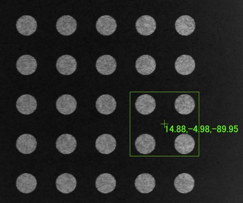パターンマッチングの様子