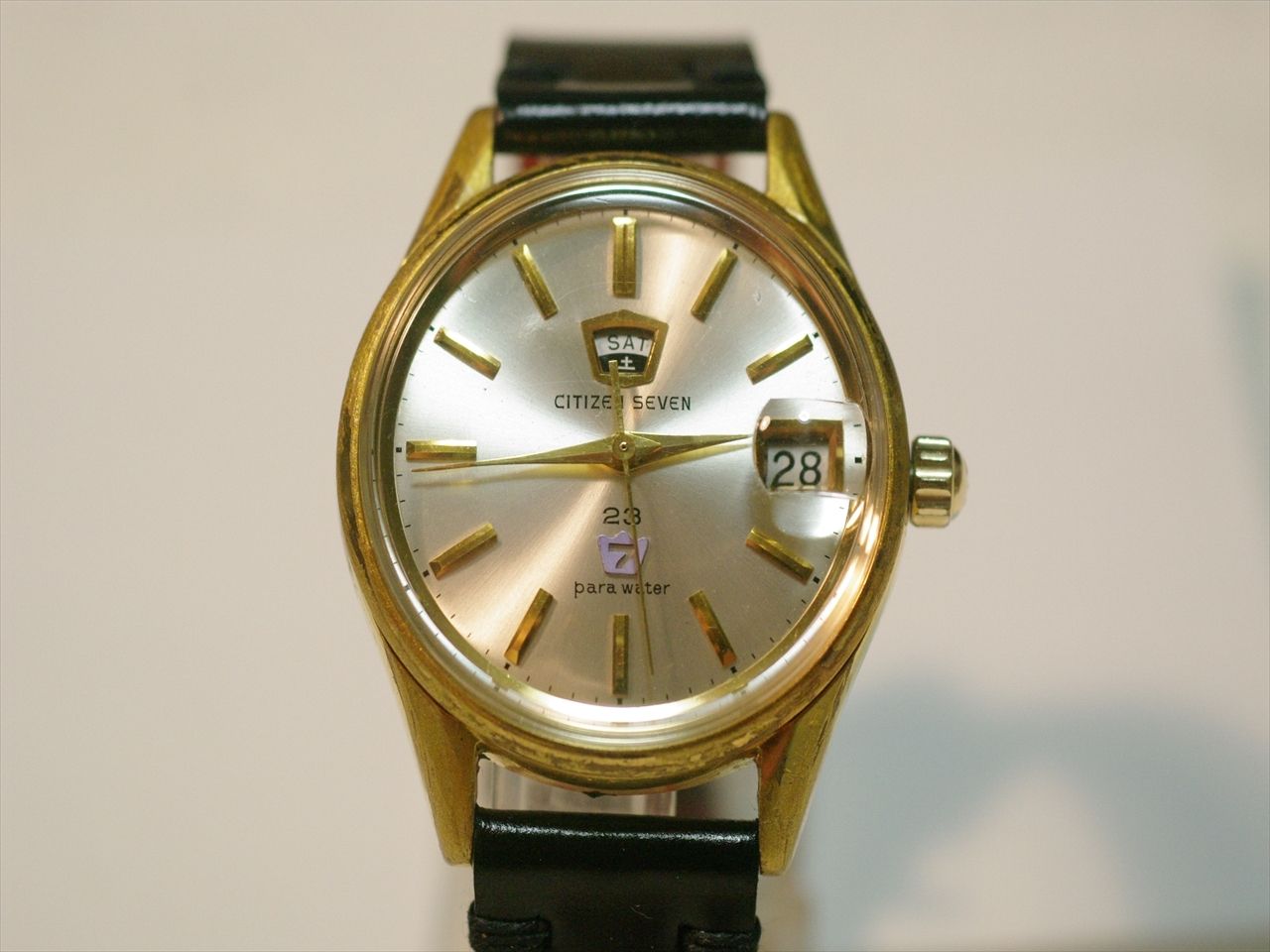 CITIZEN SEVEN 23 para water 気づか 手巻き 【動作確認済み】