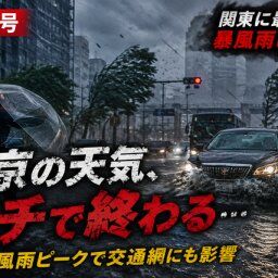 【台風6号】東京の天気、ガチで終わる…暴風雨ピークで交通網にも影響
