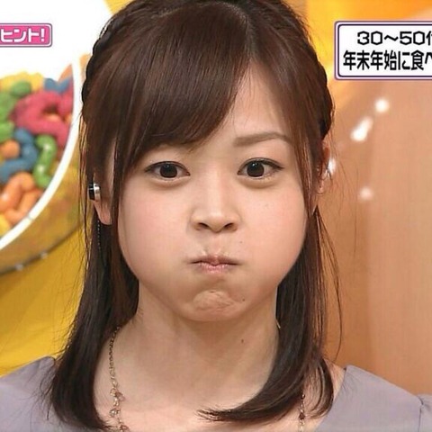 怒っている水卜麻美