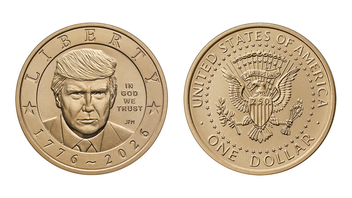 アメリカ、トランプ大統領の肖像の1ドル硬貨を製造へ