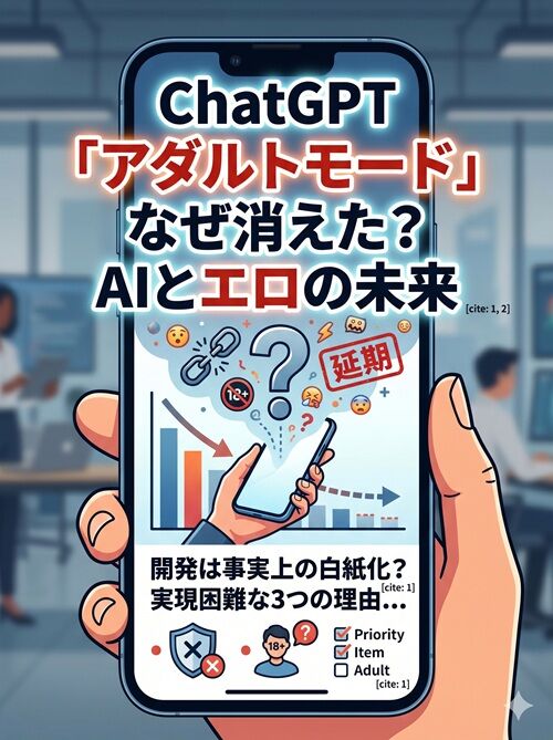 約束された「解禁」はなぜ消えた？ChatGPTアダルト機能延期の裏にある“3つの深刻な壁”