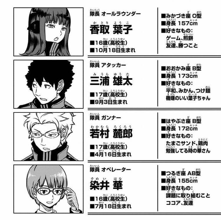 ワートリ 香取隊は恋愛ジャングルだぞワールドトリガーまとめ