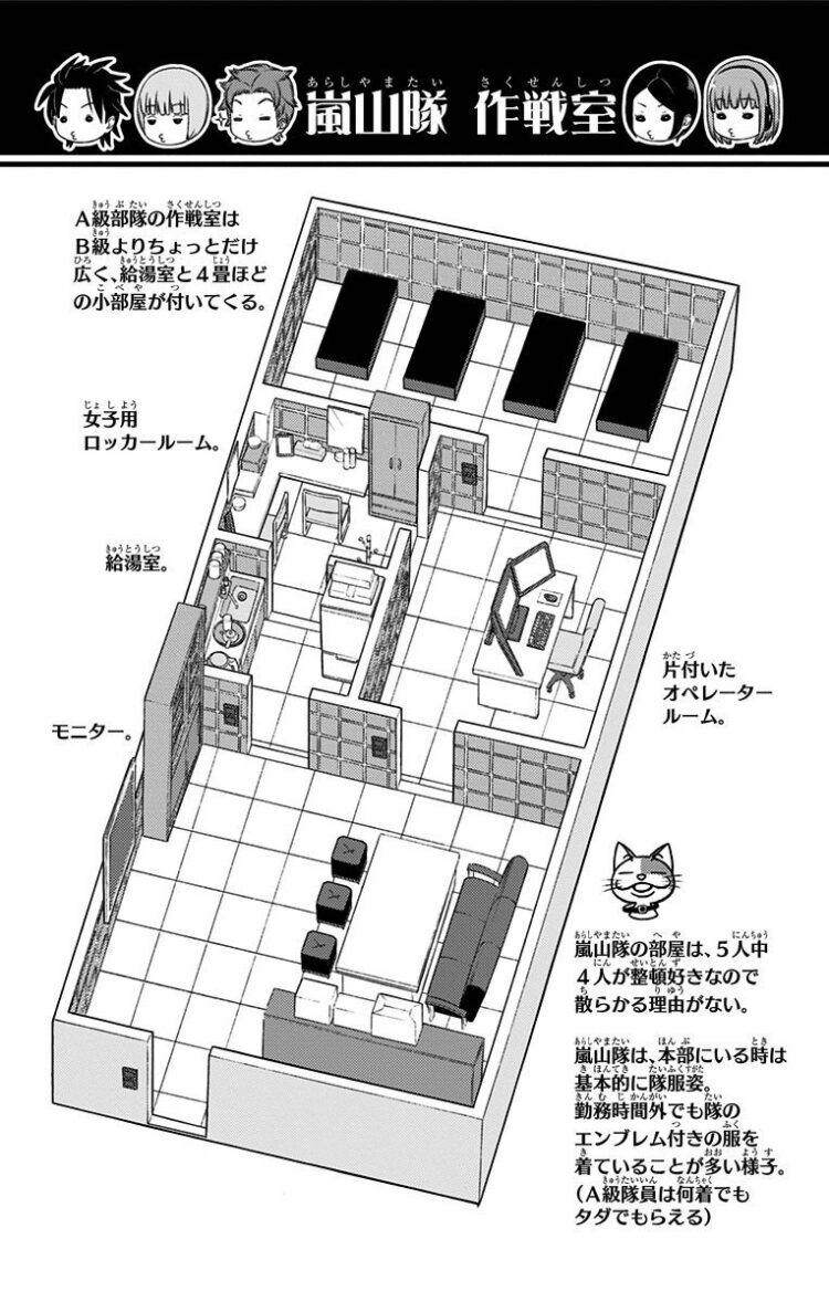 ワートリ 部屋のサイズは同じでもなぜか二宮隊だけ設備が違うんだよワールドトリガーまとめ ワートリ 部屋のサイズは同じでもなぜか二宮隊だけ設備が違うんだよワールドトリガーまとめ